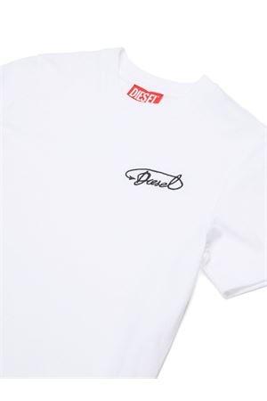 tshirt in cotone bianco DIESEL KIDS | J025260CATMK100